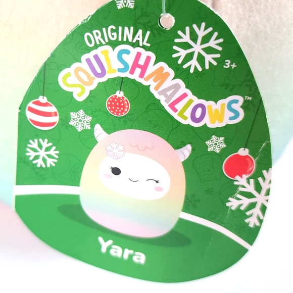 🎄 YARA 🐾 Rainbow Yeti w ❄️ Christmas 2022 Original Squishmallow ☆ NWT ☆ - Picture 2 of 8